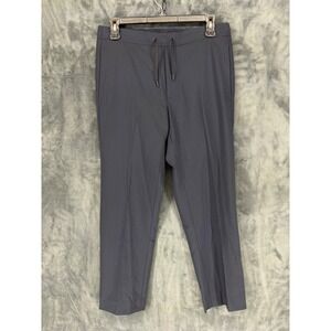 Sandro Paris Mens Wool Blend Drawstring Tailored Trousers Grey P6062W-44 Size 40